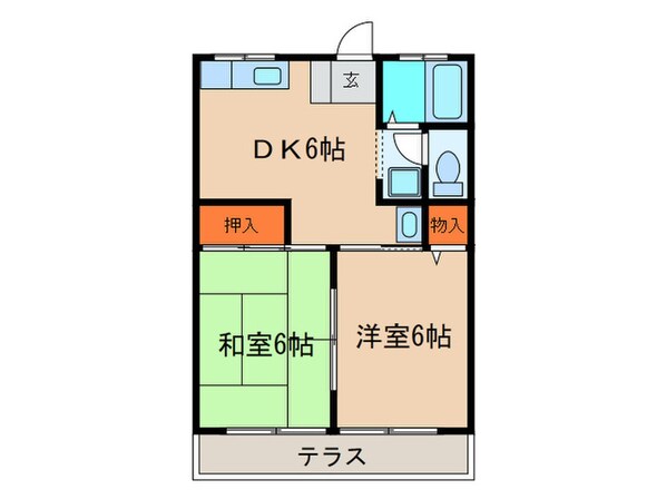 シティハイム桂の物件間取画像